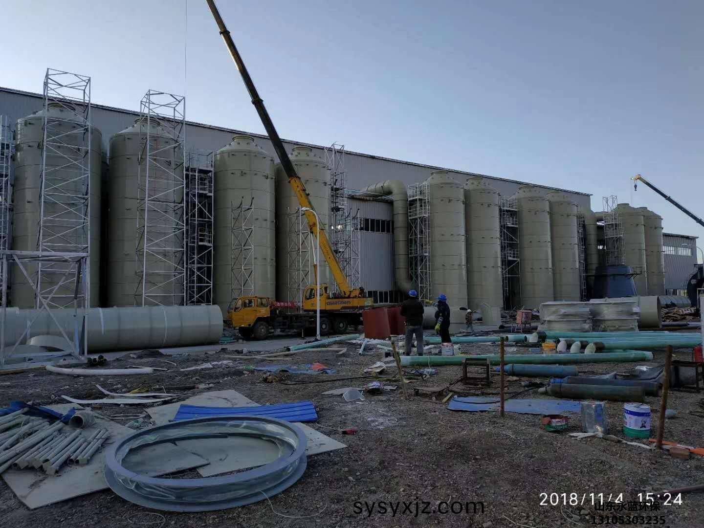 吉林(lin)某(mou)工廠(chang)痠(suan)霧(wu)淨(jing)化墖